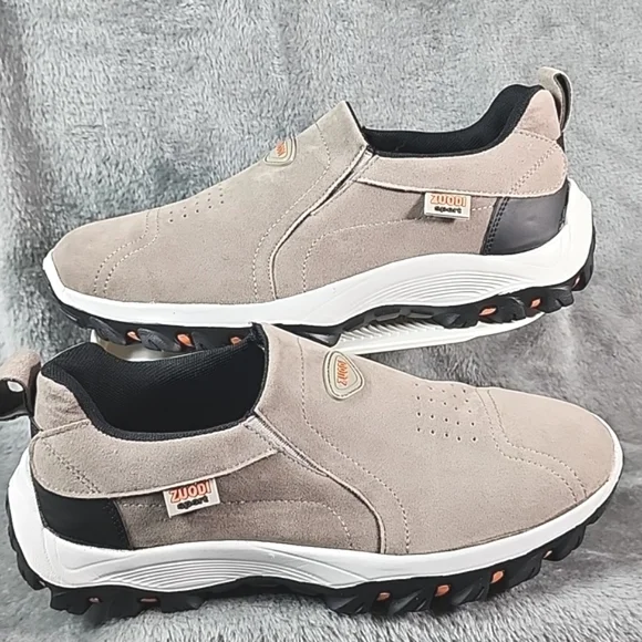 ZUODI Men's slip-on loafers. Size 11.5 Casual walking shoes in neutral color. - Picture 5 of 10